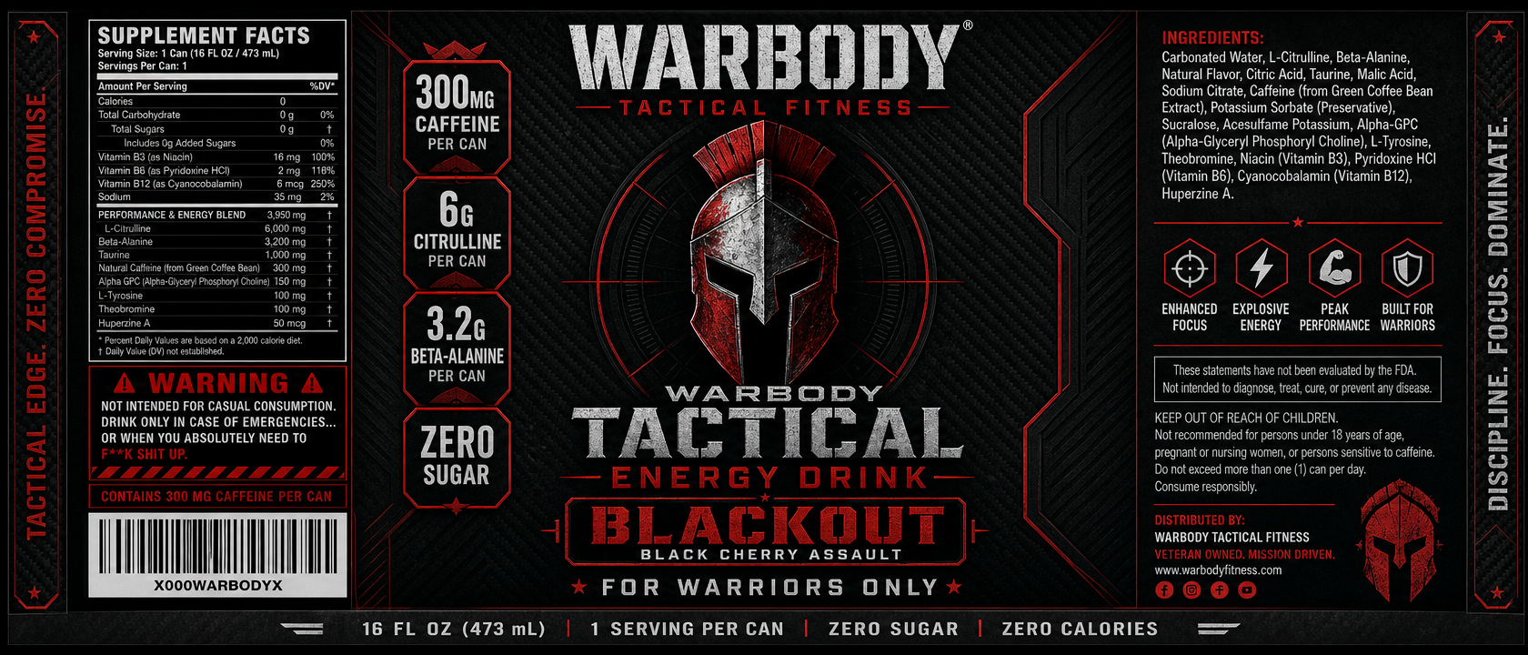 BLACKOUT 360° label